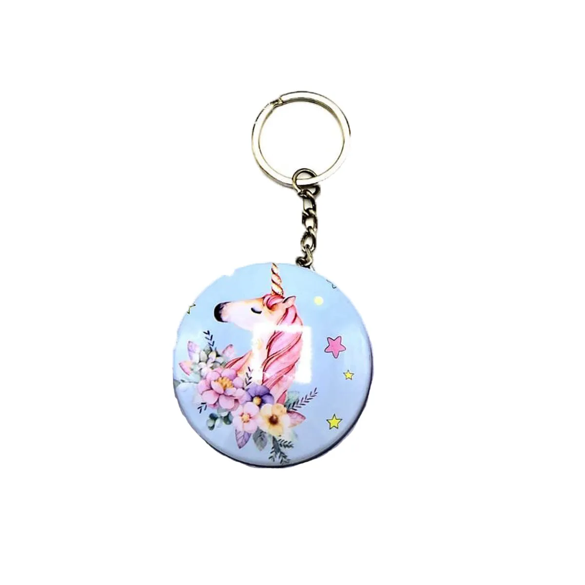 Mini Tin Box with Keychain - Unicorn