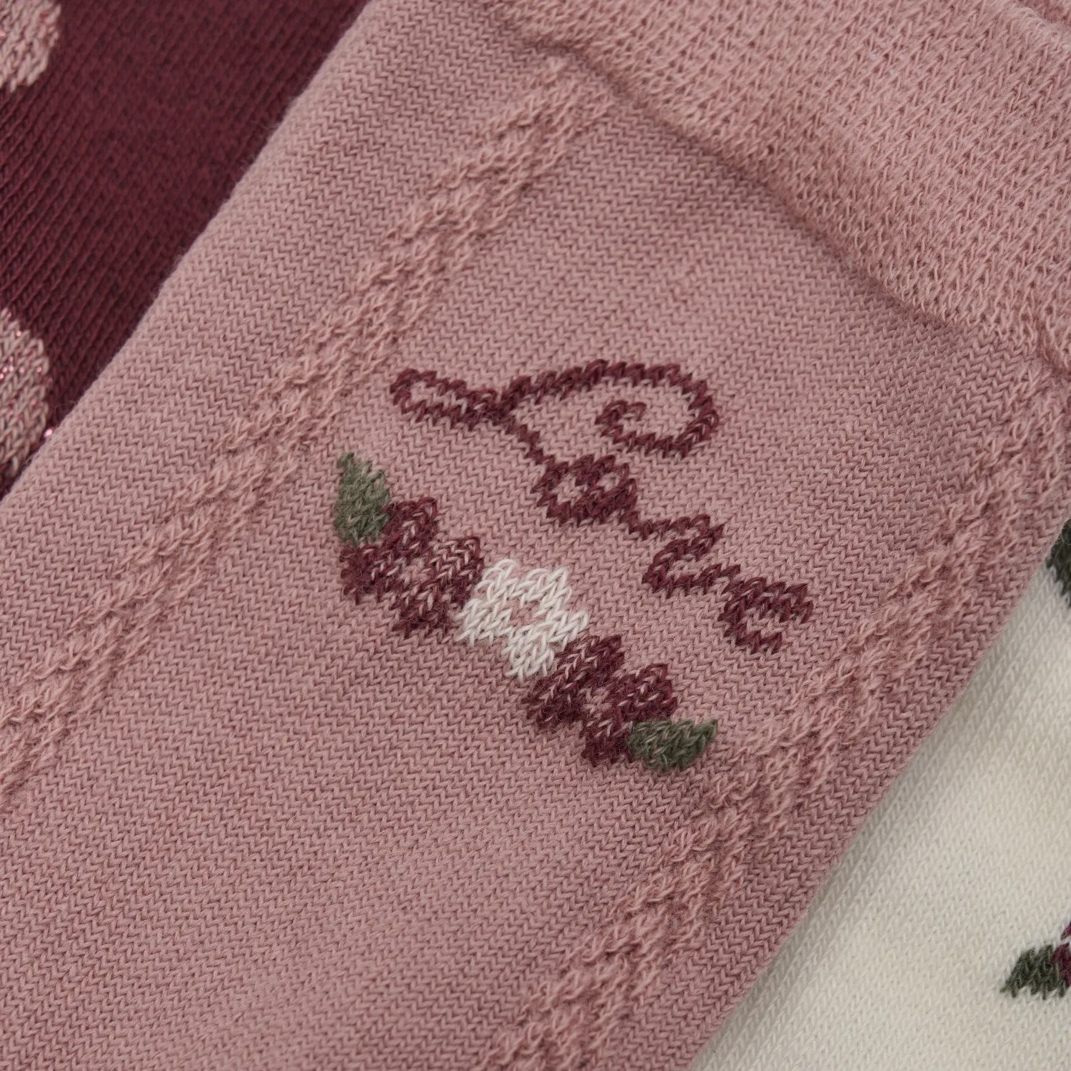 Minymo Dusty Rose 3-Pack Socks