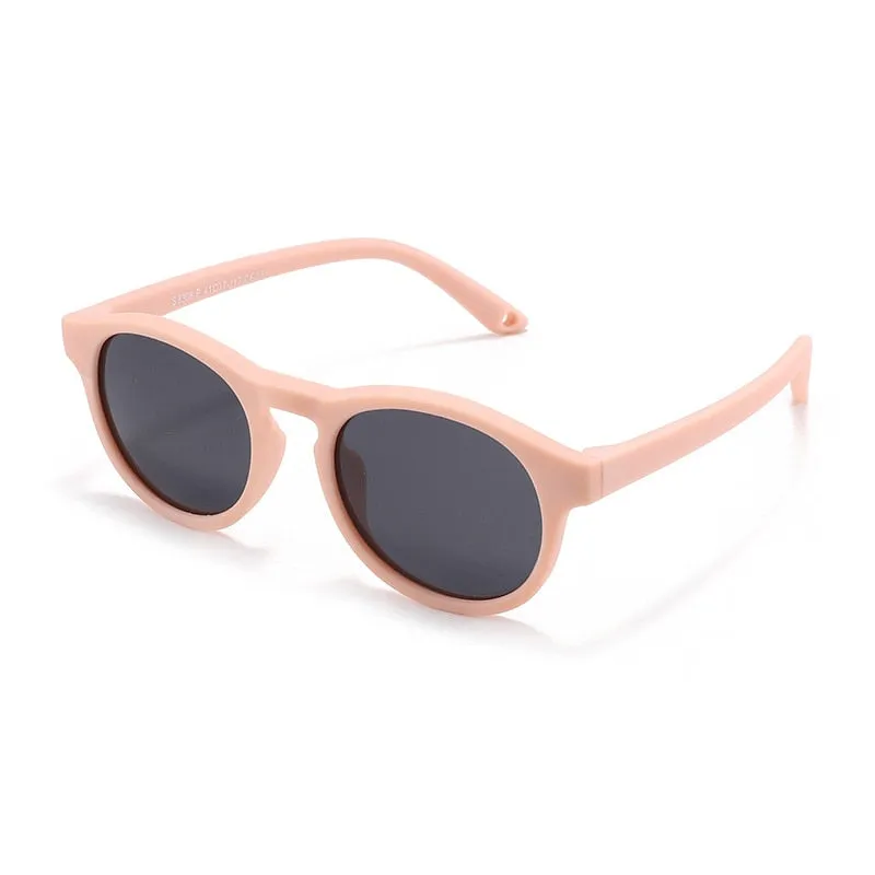 Mokduff Unisex Infant Full Rim Round Tr 90 Titanium Polarized Sunglasses 8308