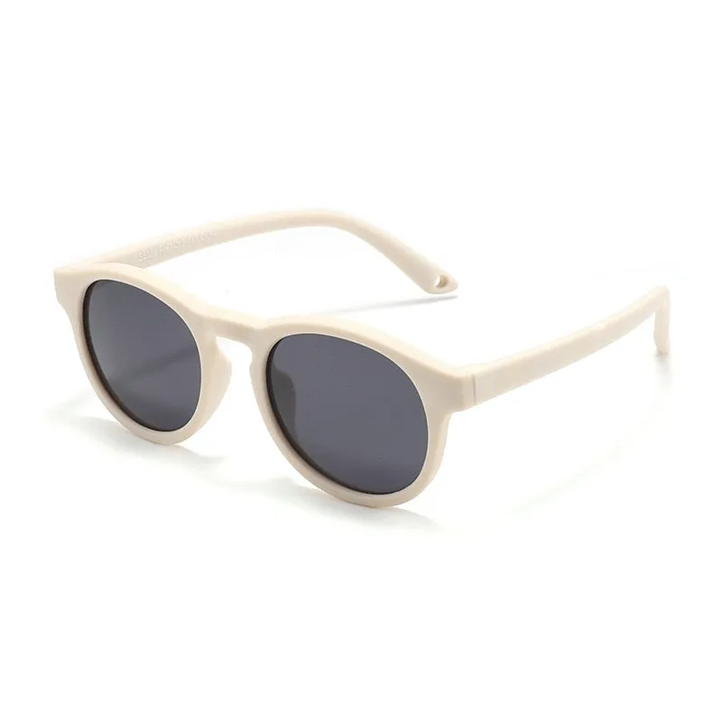 Mokduff Unisex Infant Full Rim Round Tr 90 Titanium Polarized Sunglasses 8308