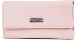 Nautica Money Manager RFID Women’s Wallet Clutch Organizer (Petal PInk)