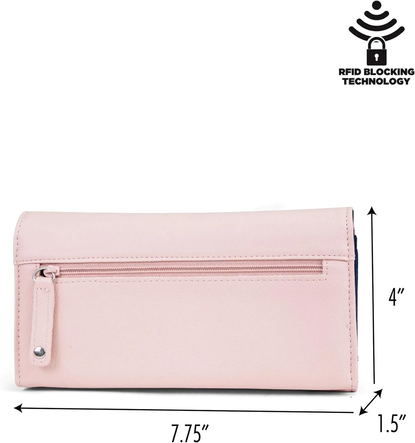 Nautica Money Manager RFID Women’s Wallet Clutch Organizer (Petal PInk)