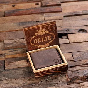 Personalised Coin Bi-fold Wallet with Gift Box