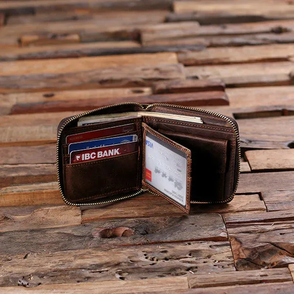 Personalised Coin Bi-fold Wallet with Gift Box