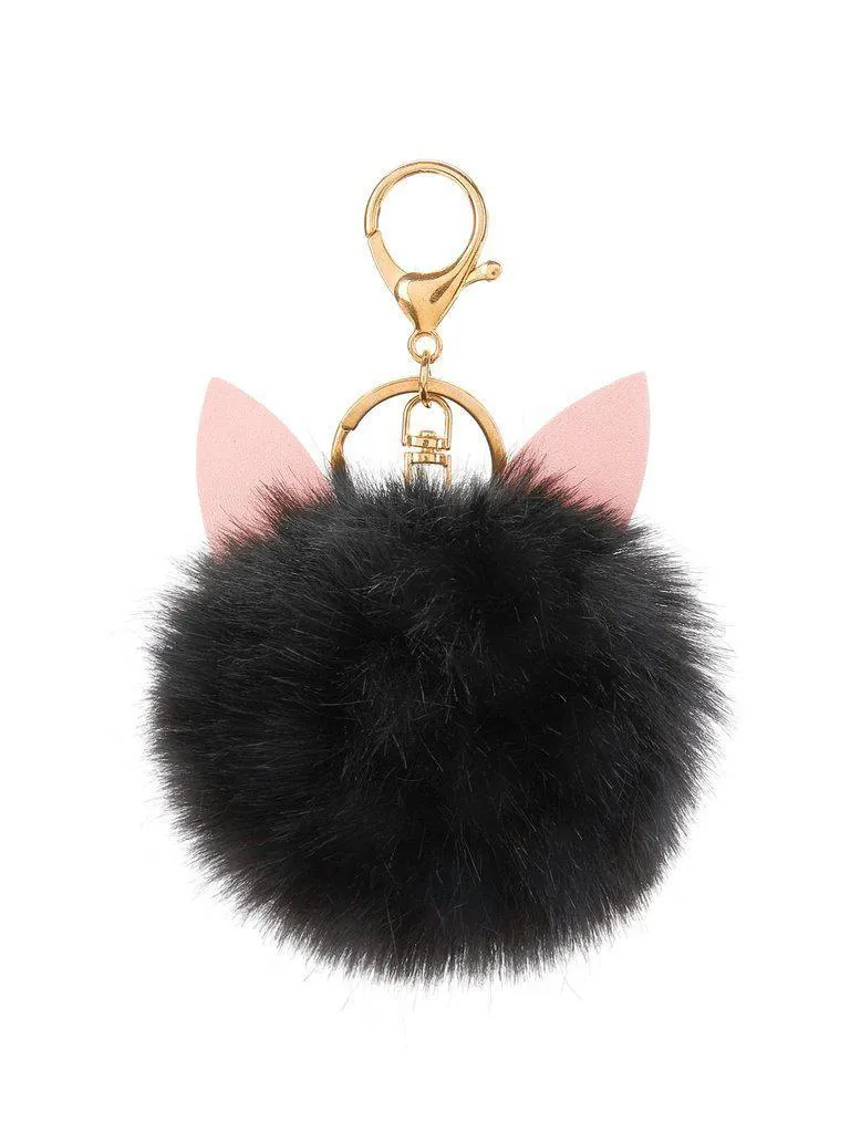 Pom Pom Keychain With Ear