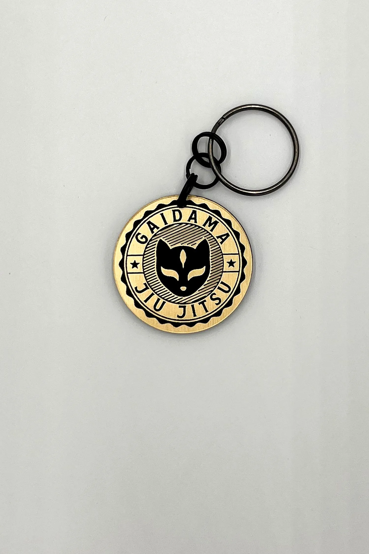 "Gold Standard" Gaidama Jiu Jitsu Logo Keychain