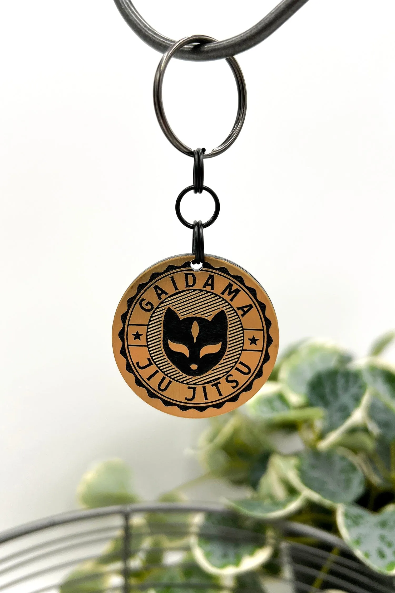 "Gold Standard" Gaidama Jiu Jitsu Logo Keychain