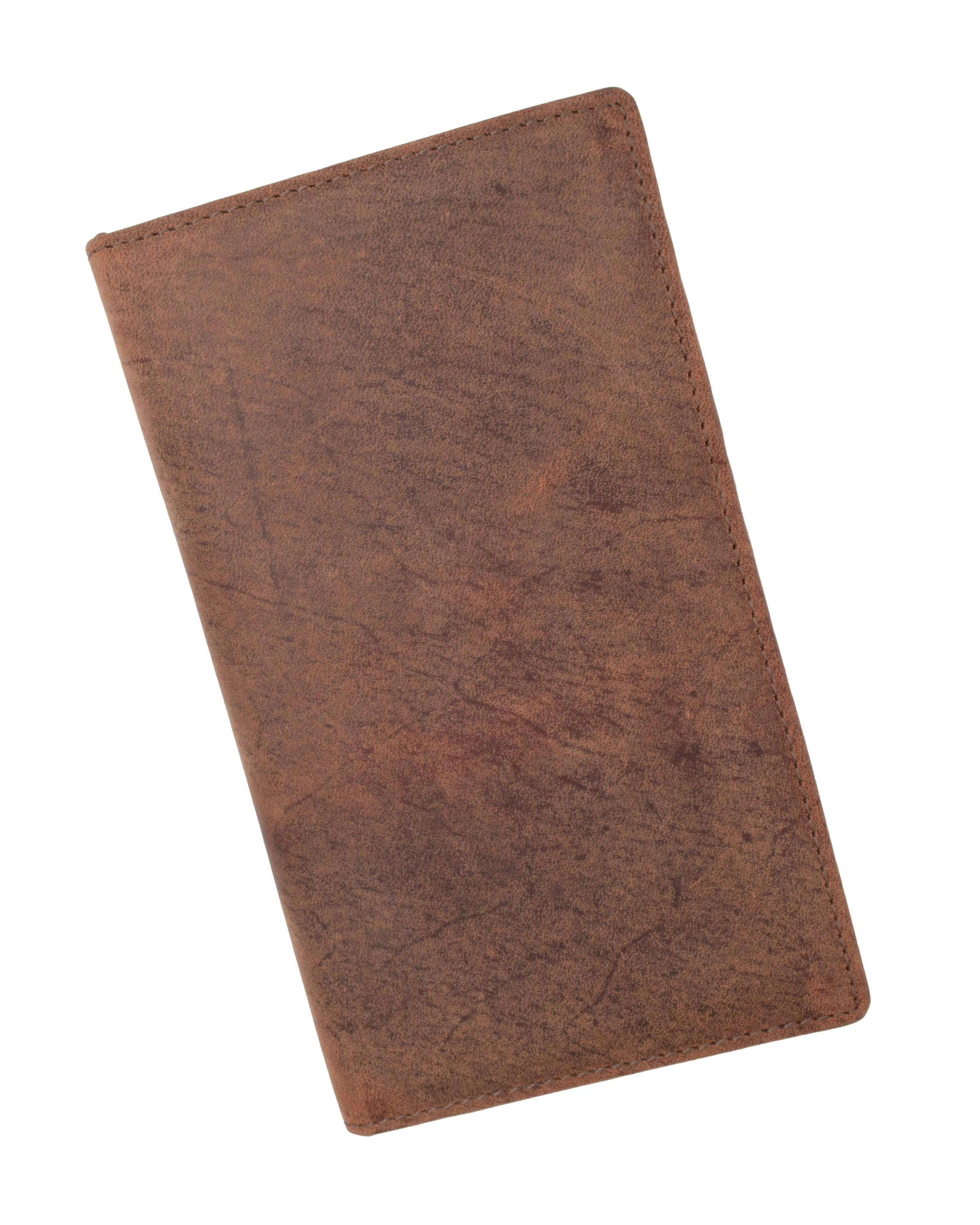RFID Blocking Bifold Credit Card ID Holder Hunter Leather Wallet for Men & Women