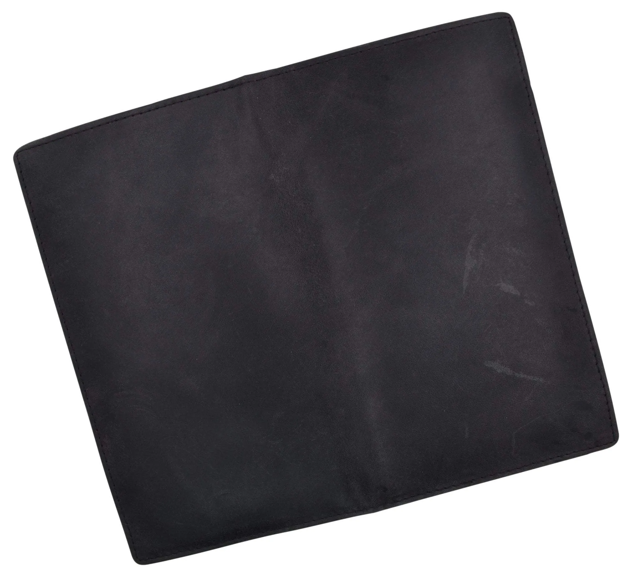 RFID Blocking Bifold Credit Card ID Holder Hunter Leather Wallet for Men & Women