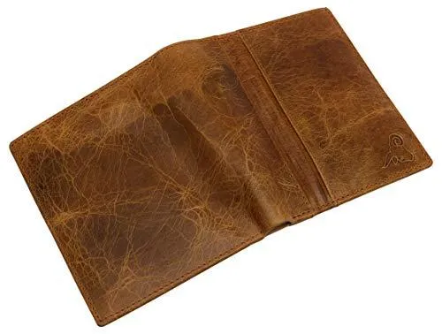 RFID Blocking Mens Leather Slim Bi-Fold Big Hipster European Wallet USA Series Gift Box RFID2502HU