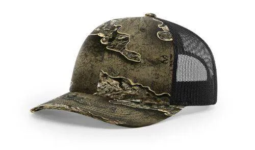 Richardson 112P Camo Trucker Hat Snapback Caps Camo Blaze Orange Realtree Mossy Oak Hats