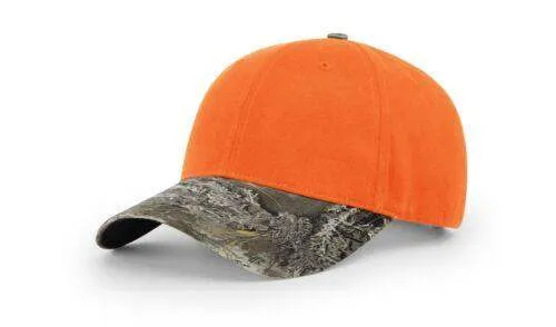 Richardson 112P Camo Trucker Hat Snapback Caps Camo Blaze Orange Realtree Mossy Oak Hats