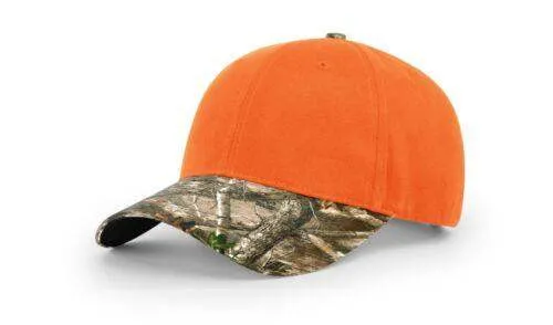 Richardson 112P Camo Trucker Hat Snapback Caps Camo Blaze Orange Realtree Mossy Oak Hats
