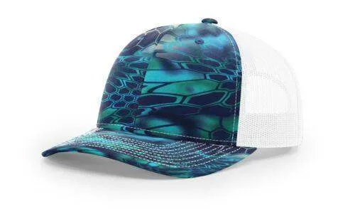 Richardson 112P Camo Trucker Hat Snapback Caps Camo Blaze Orange Realtree Mossy Oak Hats