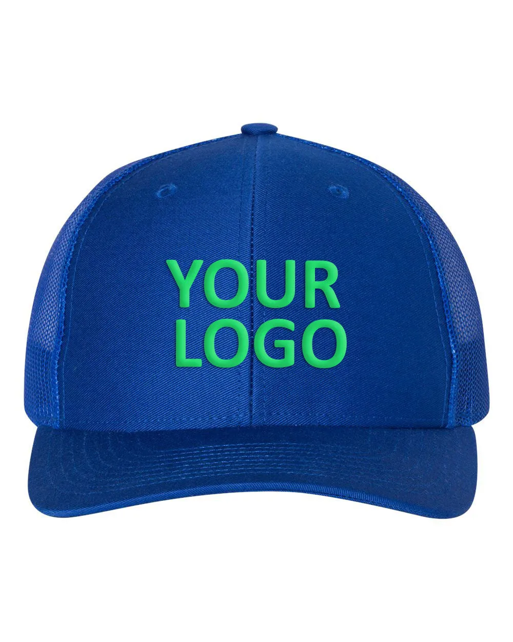 Richardson Custom Snapback Trucker Caps, Royal