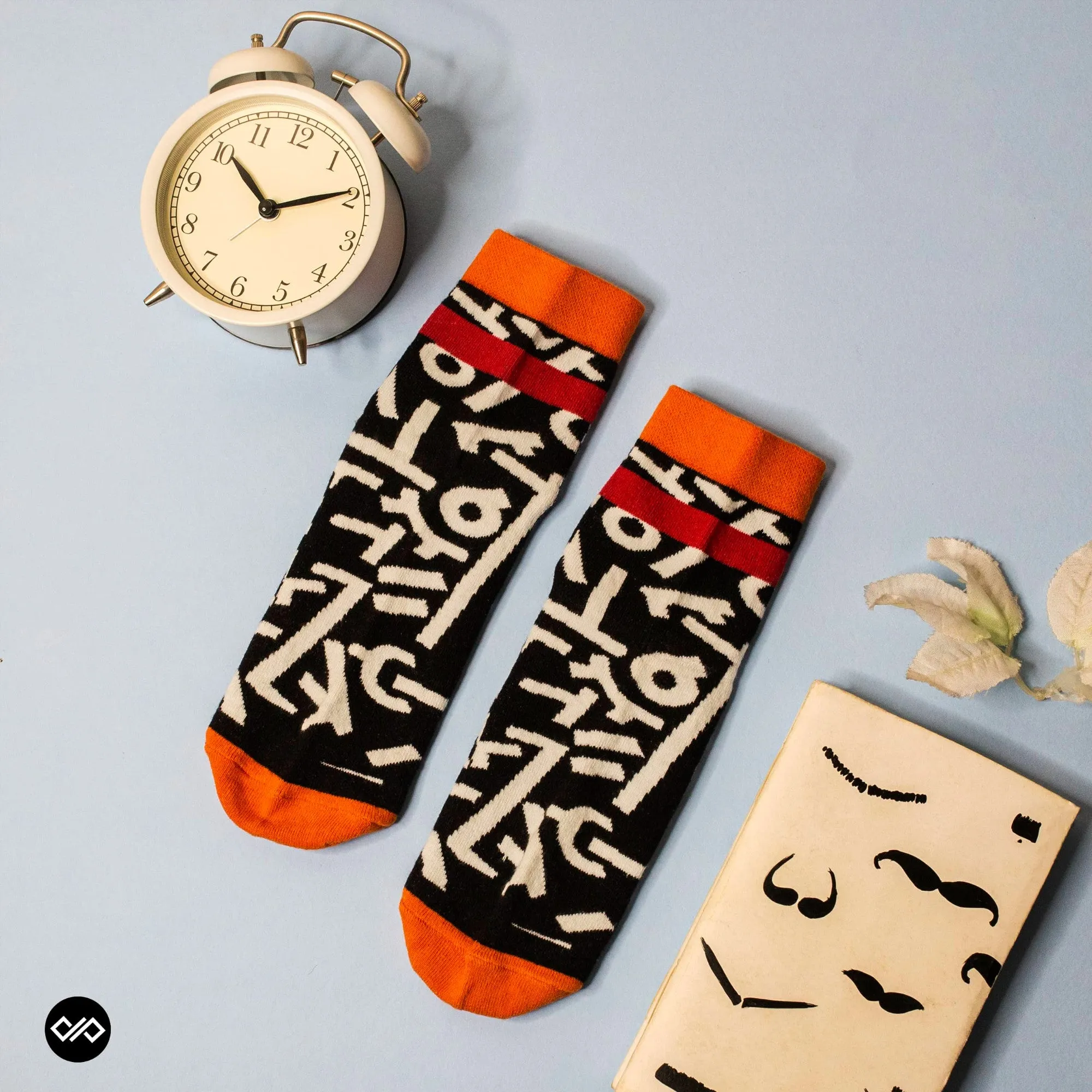 Scrawl Unisex Ankle Length Socks