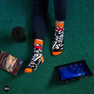 Scrawl Unisex Ankle Length Socks