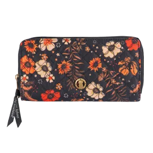 Simply Southern Ladies Floral Black Wristlet Wallet 0224-BAG-PHNWLT-VNTG