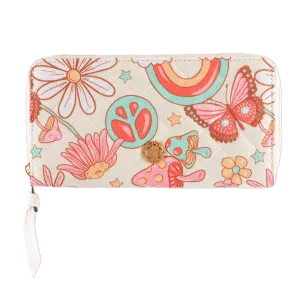 Simply Southern Ladies Peace Cream Wristlet Wallet 0224-BAG-PHNWLT-PEACE