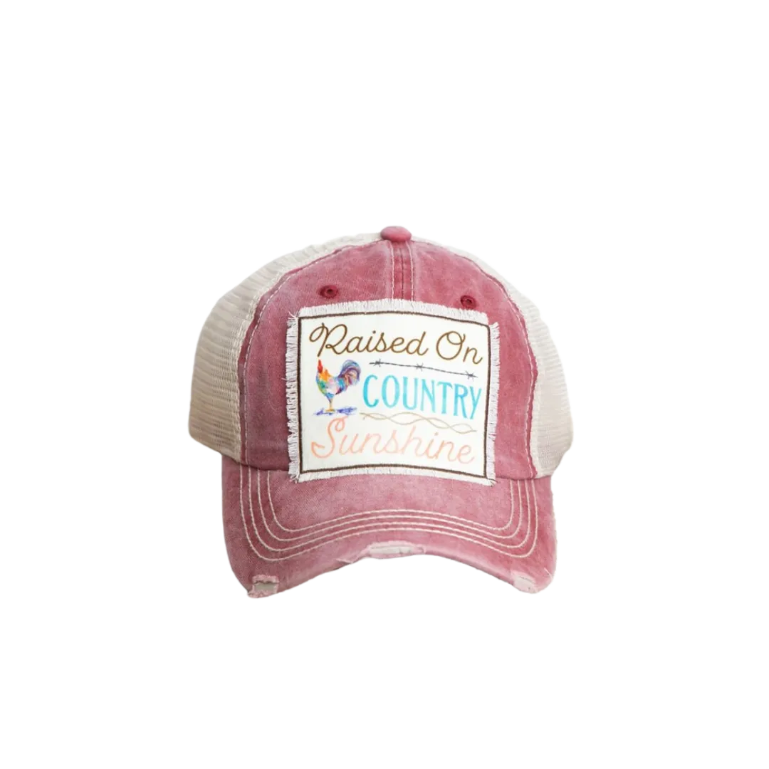 Southern Grace Women's Raised On Country Sunshine Mesh Cap
