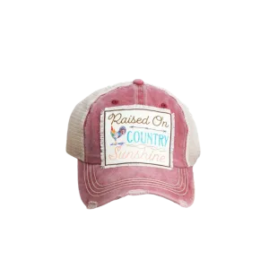 Southern Grace Women's Raised On Country Sunshine Mesh Cap