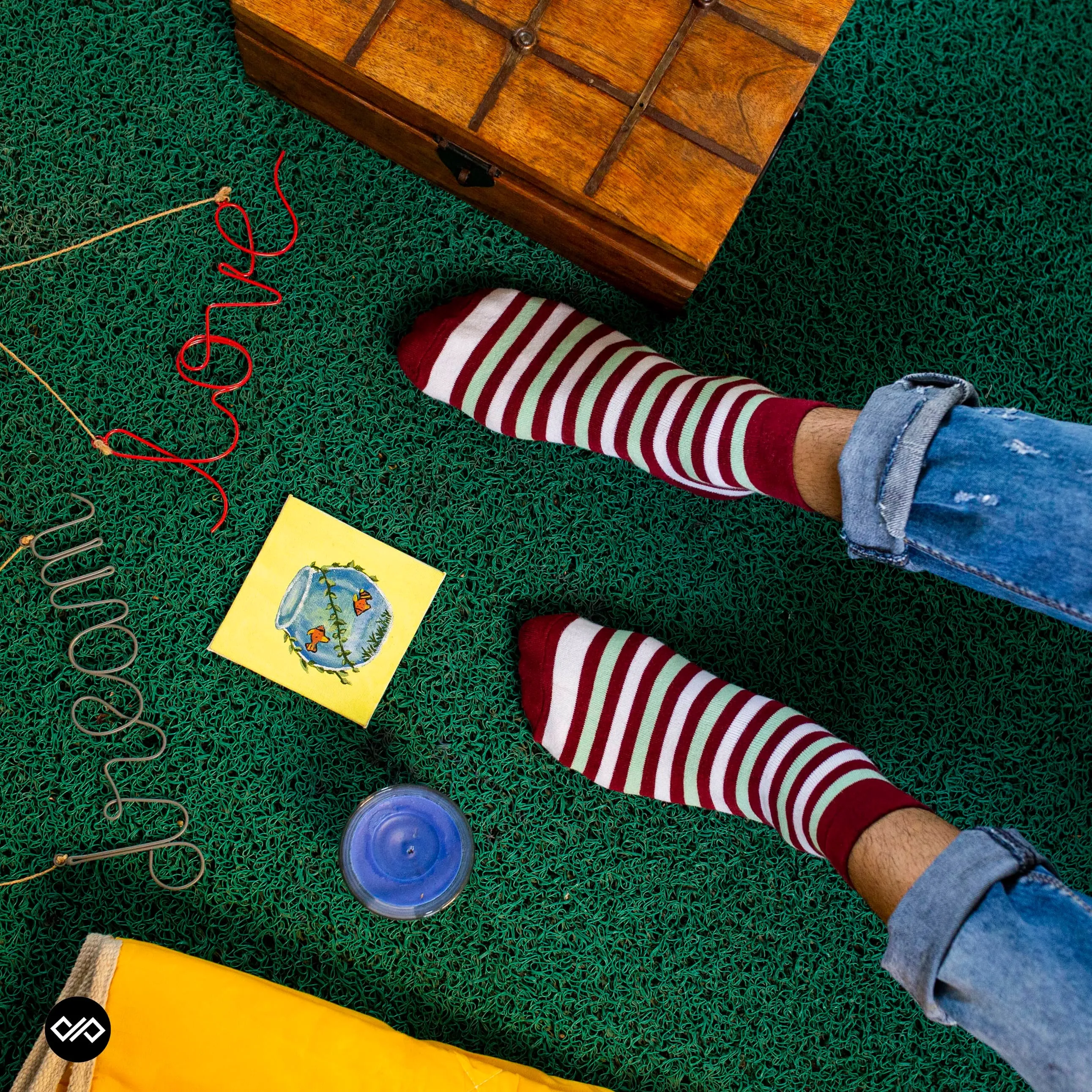 Striped Cotton Ankle Socks - 4 Pairs for Classic Charm