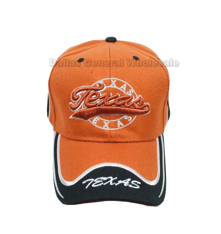 Texas Casual Baseball Caps Wholesale
