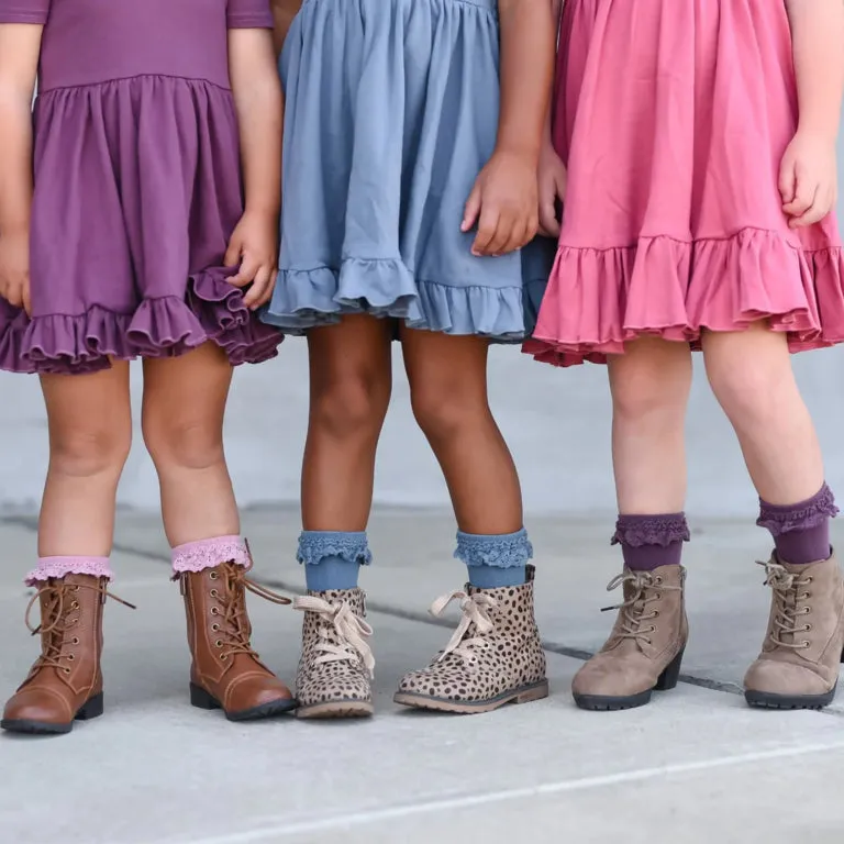 The Little Stocking Co - Lace Midi Socks (3 Pack) - Daydreamer