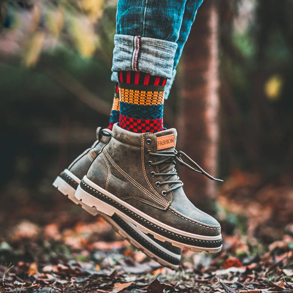 Thicken Warm Wool Retro Style Socks Set