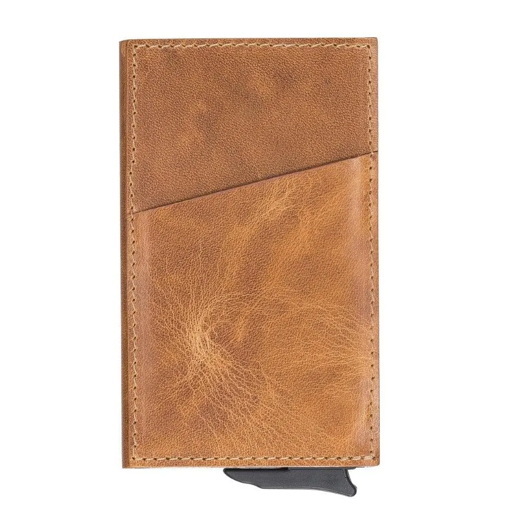 Torres Leather Mechanical Card Holder