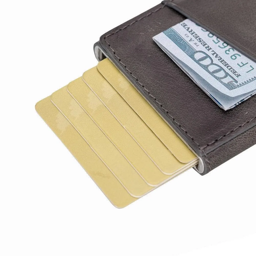 Torres Leather Mechanical Card Holder