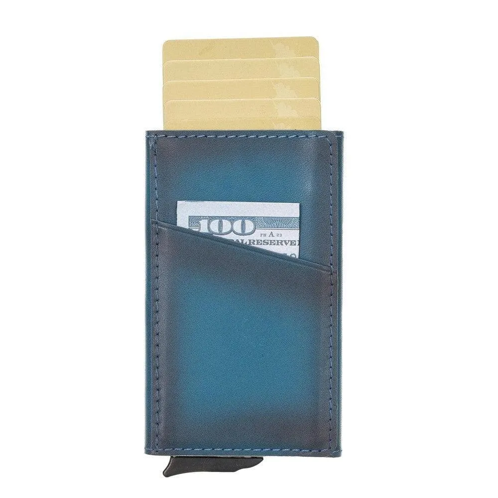 Torres Leather Mechanical Card Holder