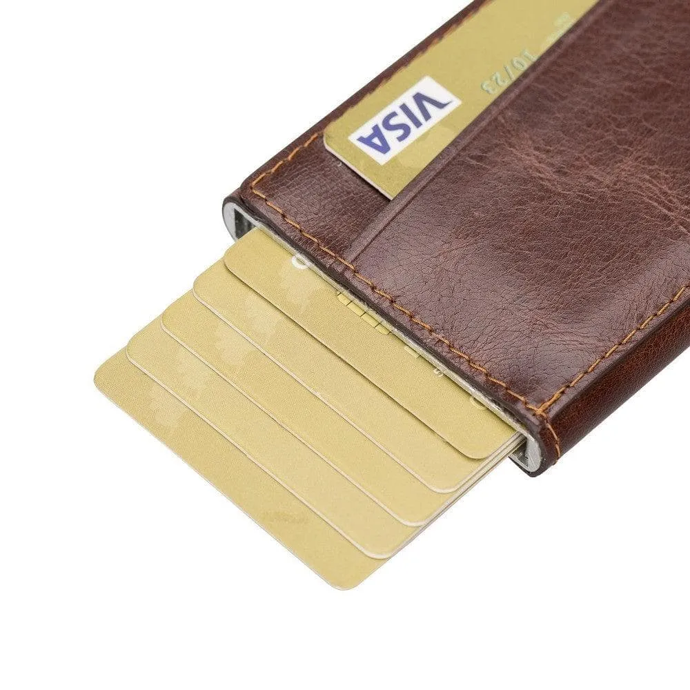 Torres Leather Mechanical Card Holder
