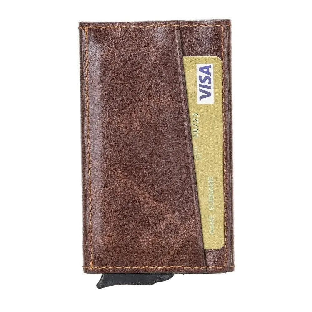Torres Leather Mechanical Card Holder
