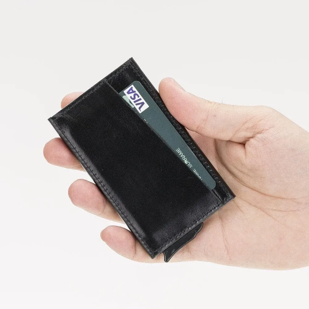 Torres Leather Mechanical Card Holder