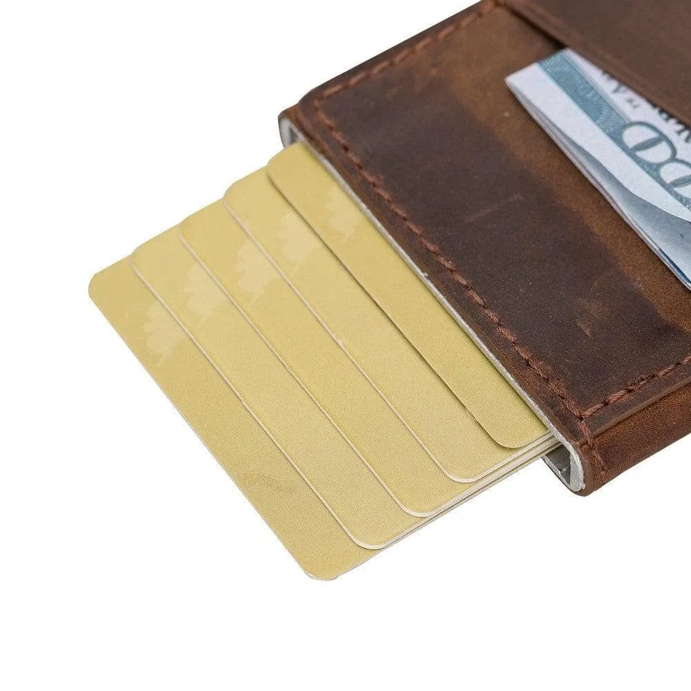 Torres Leather Mechanical Card Holder