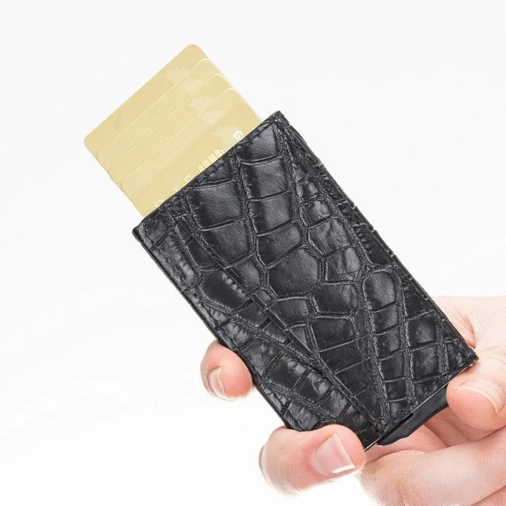 Torres Leather Mechanical Card Holder