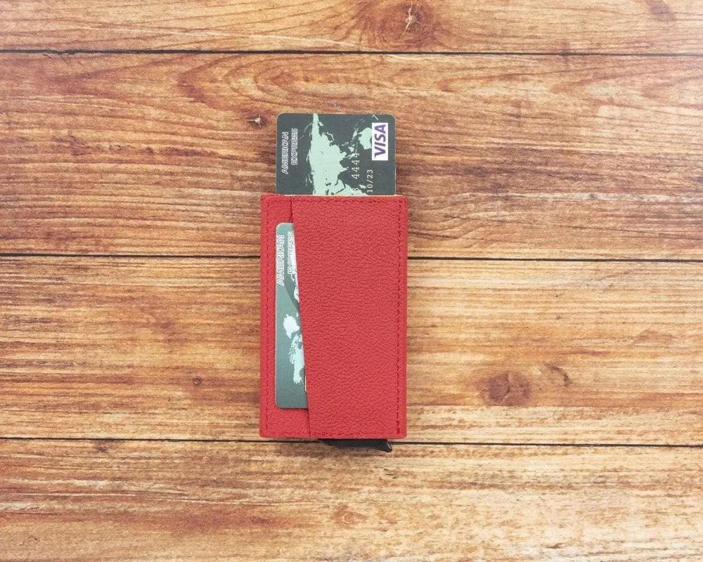 Torres Leather Mechanical Card Holder