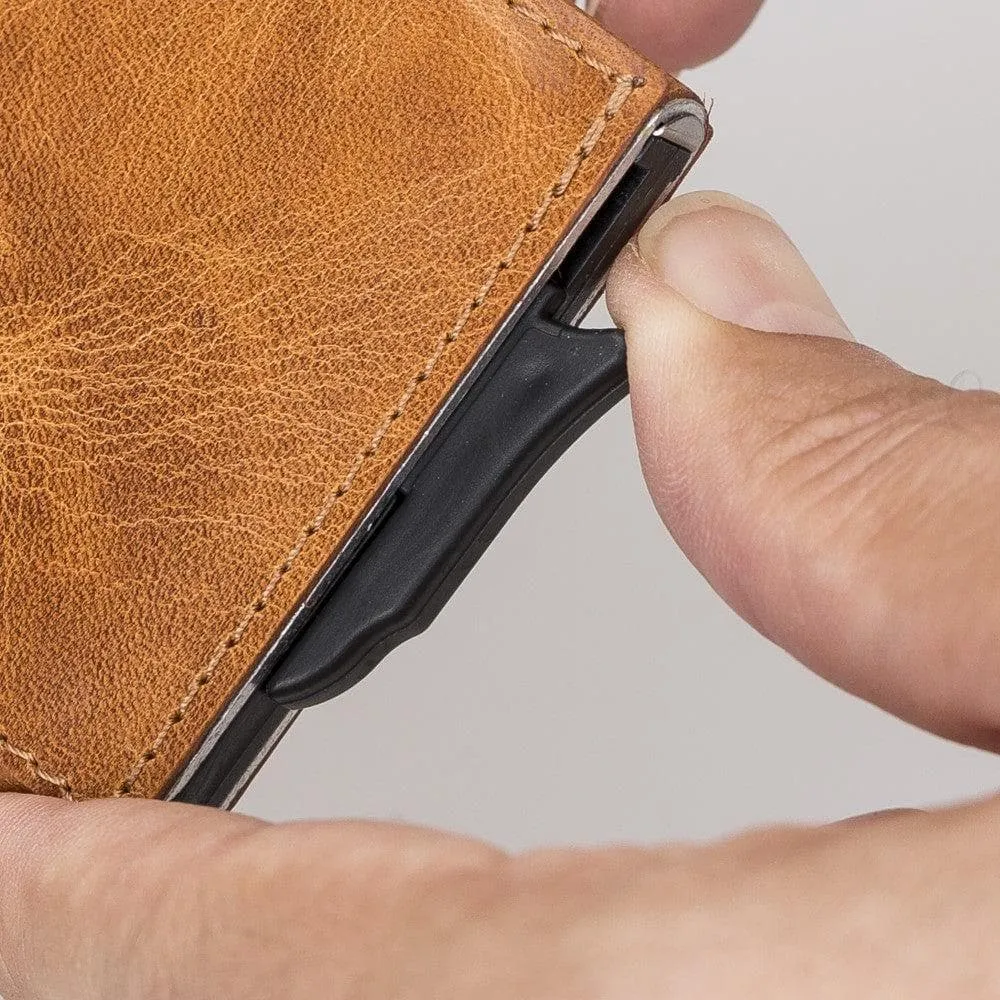 Torres Leather Mechanical Card Holder