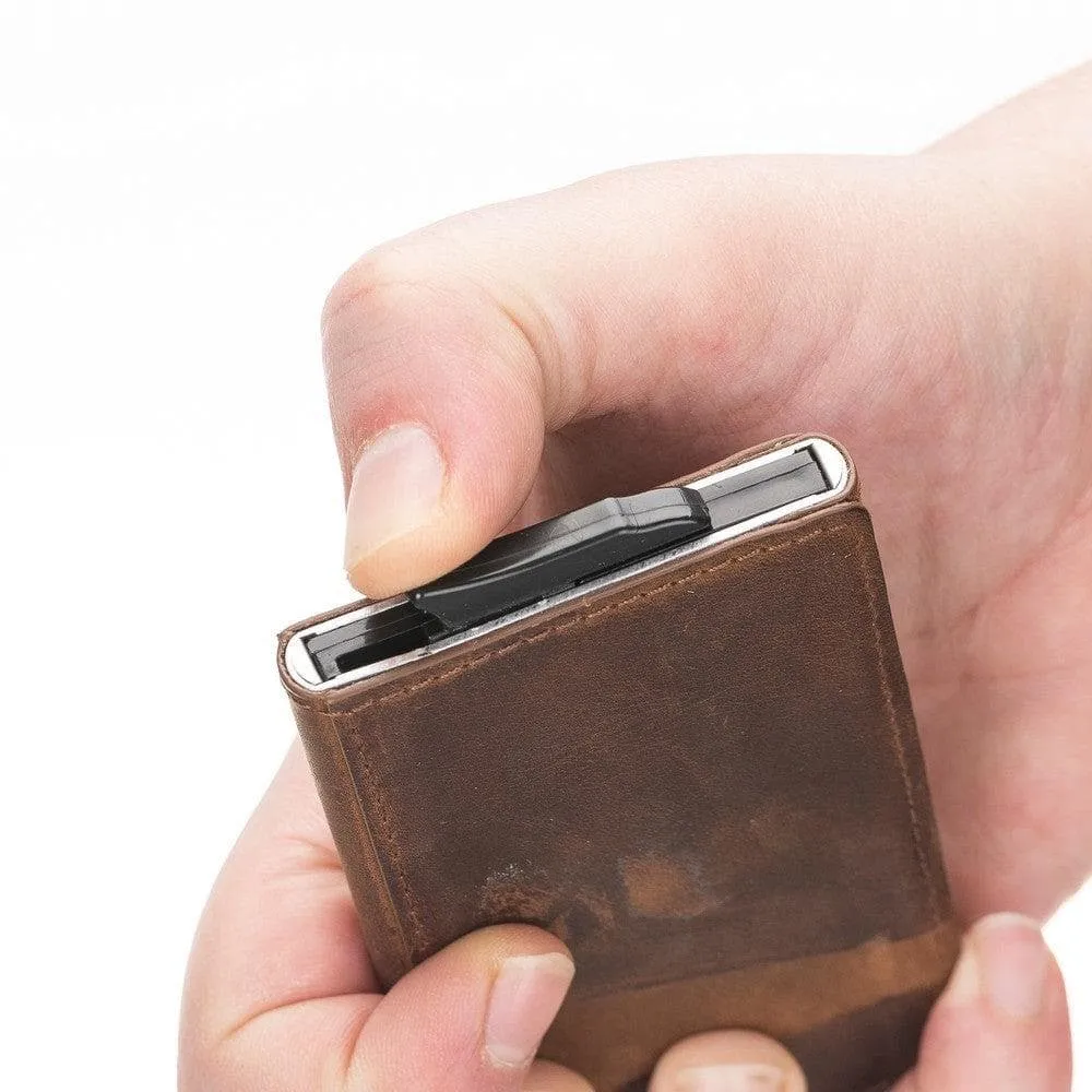 Torres Leather Mechanical Card Holder