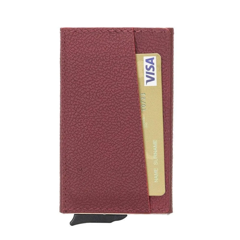 Torres Leather Mechanical Card Holder