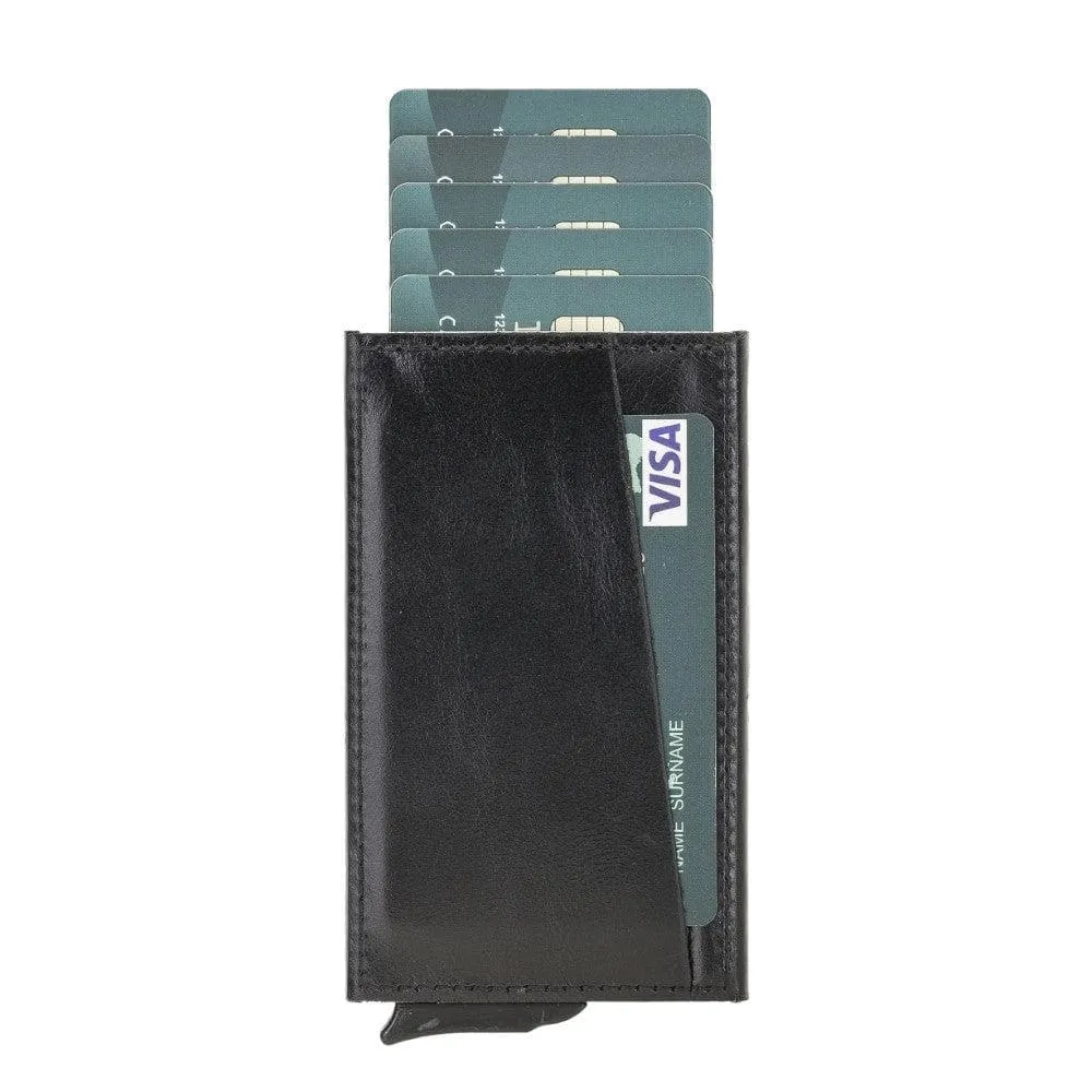 Torres Leather Mechanical Card Holder