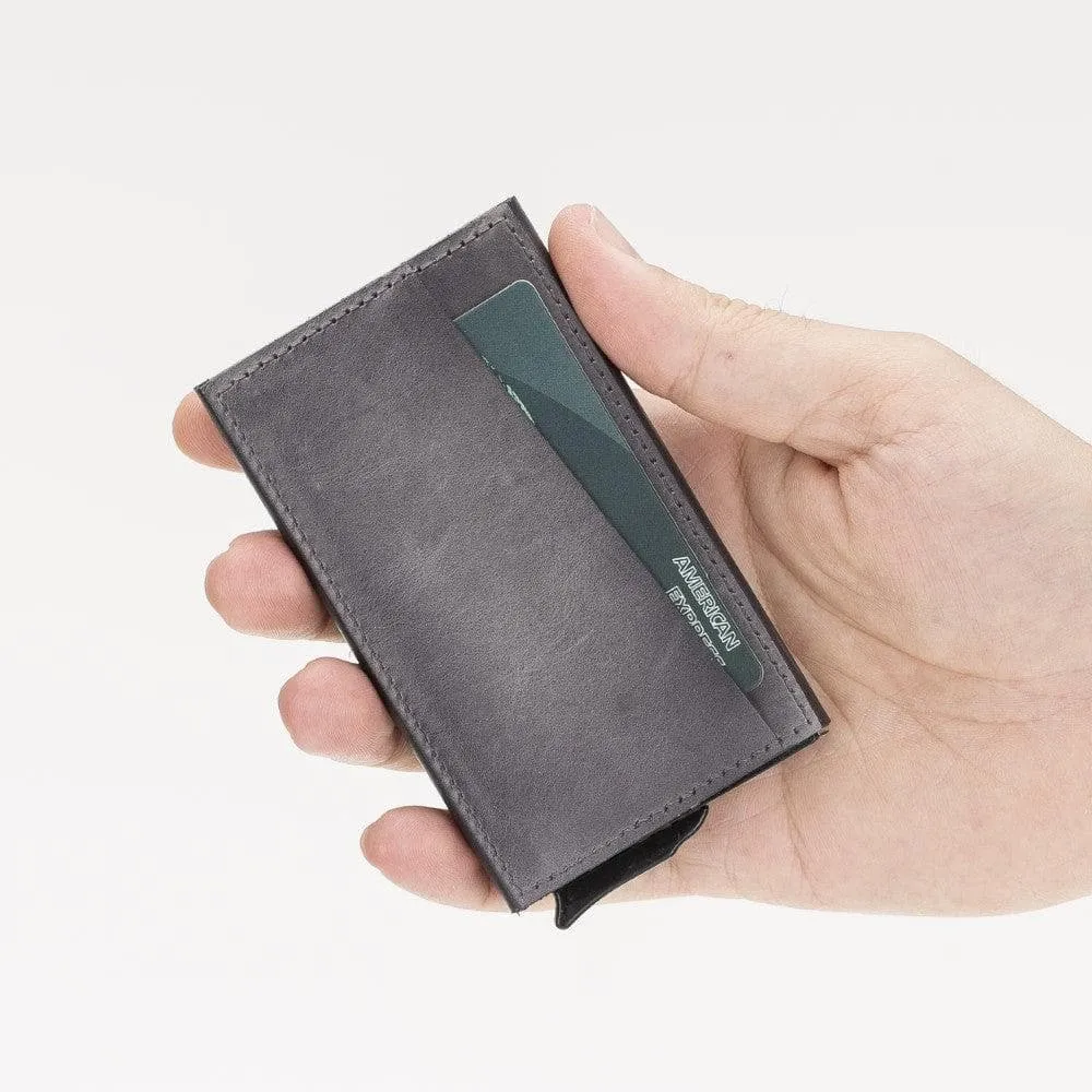 Torres Leather Mechanical Card Holder