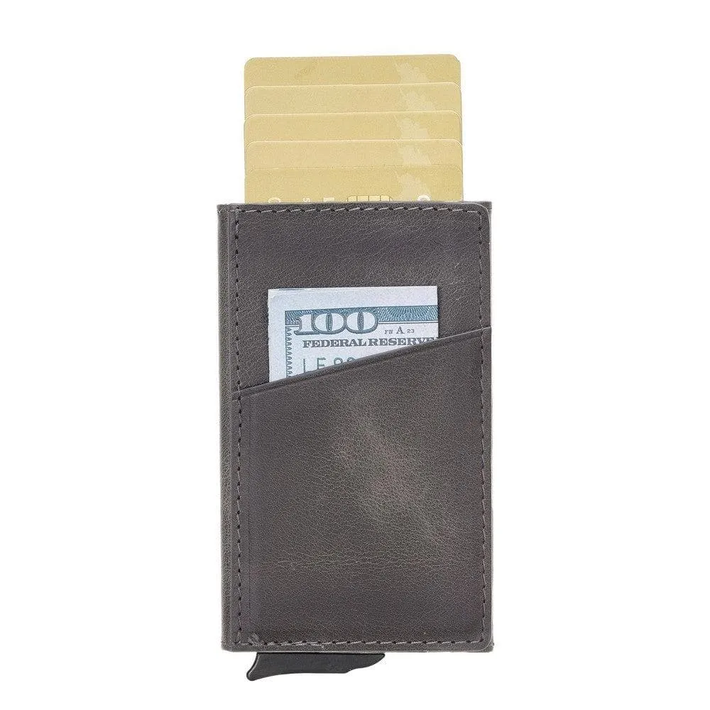 Torres Leather Mechanical Card Holder