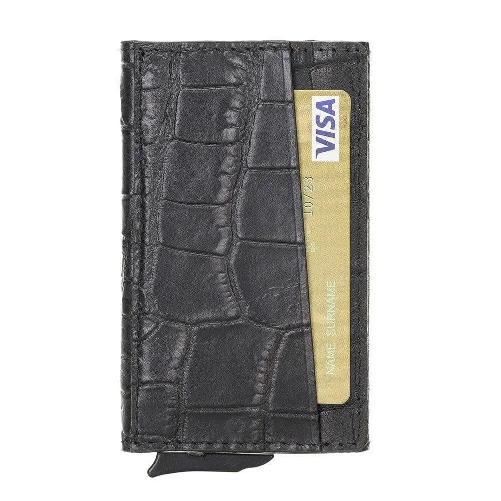 Torres Leather Mechanical Card Holder