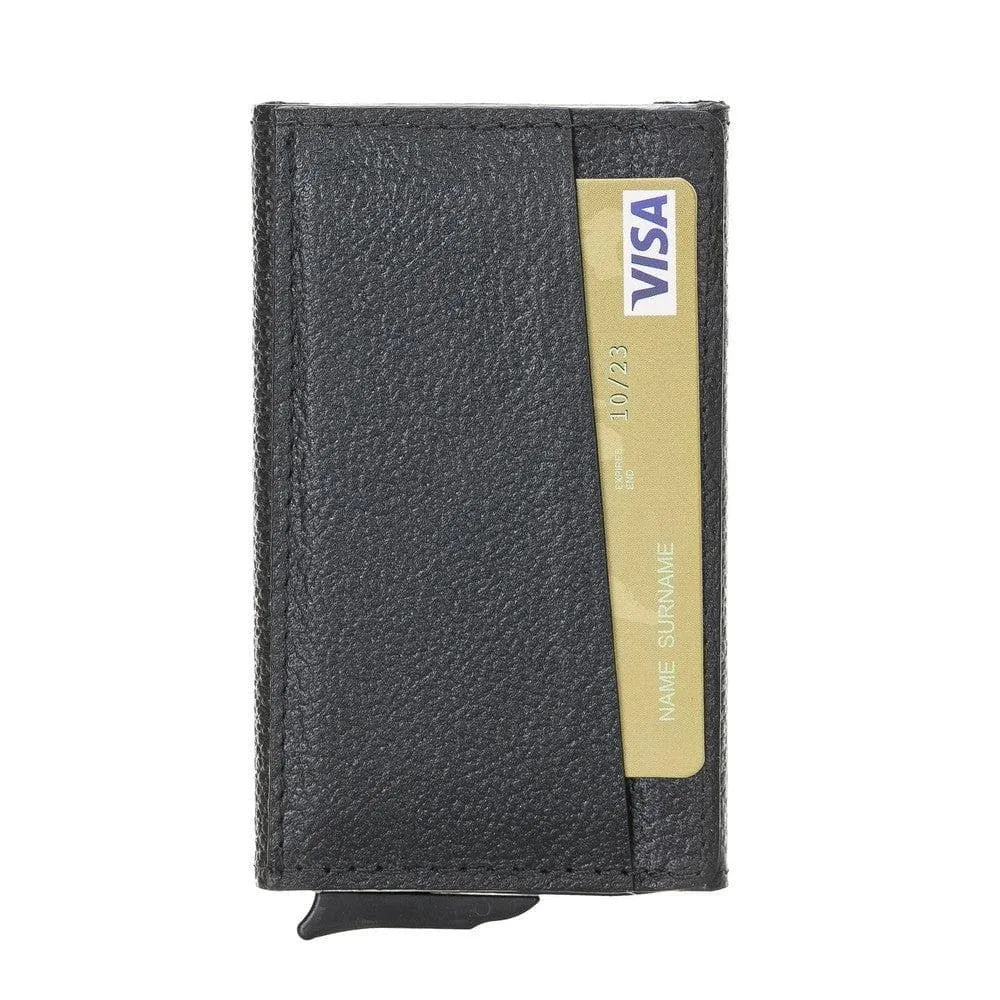 Torres Leather Mechanical Card Holder