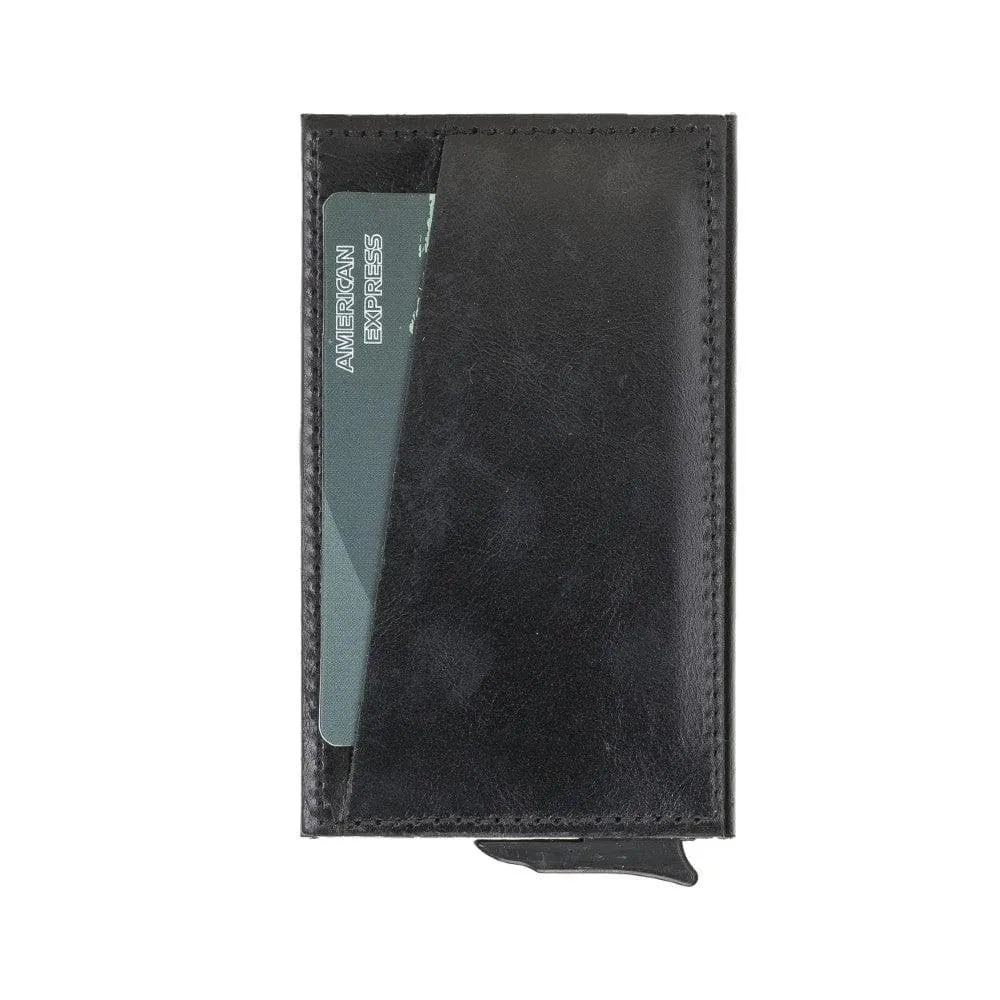 Torres Leather Mechanical Card Holder