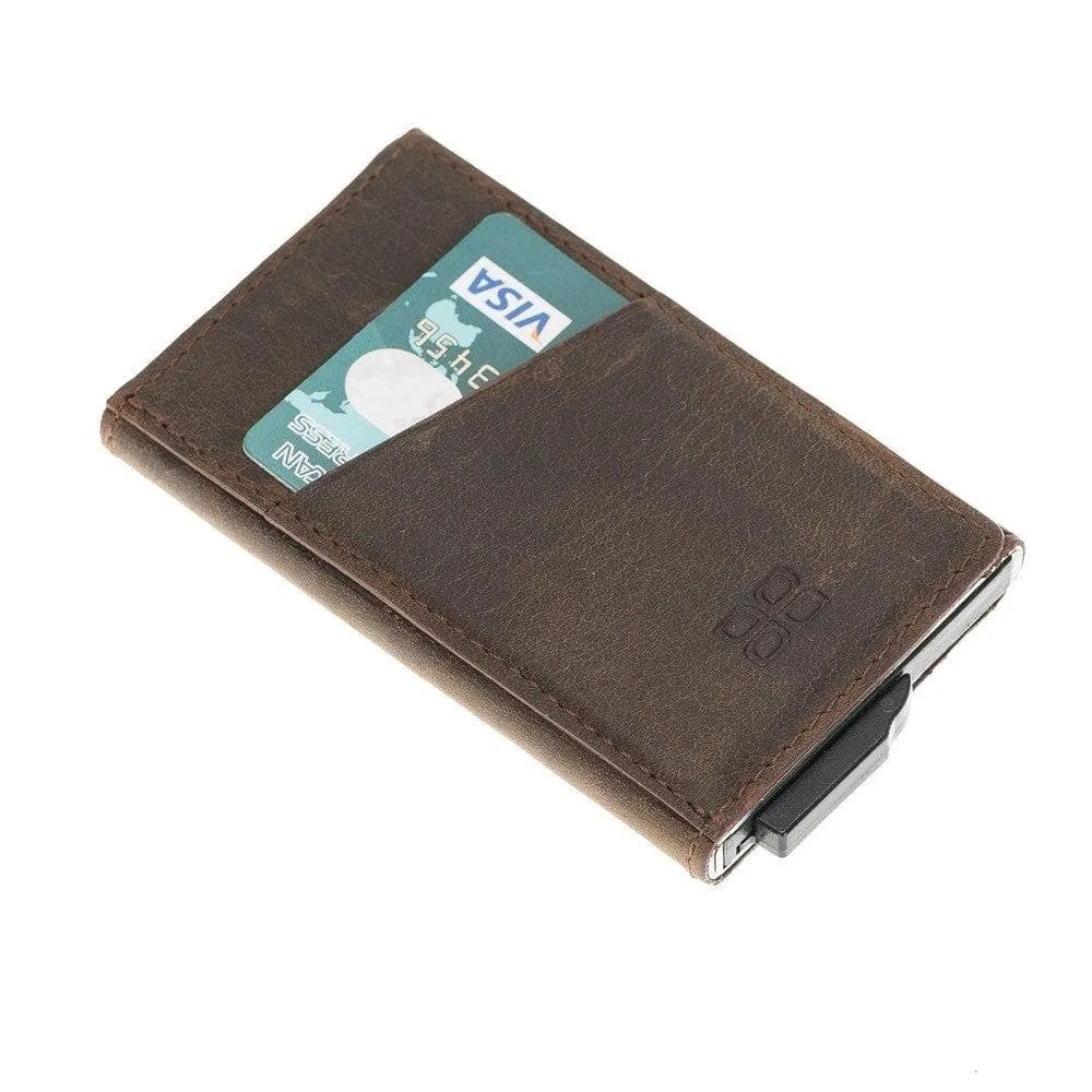Torres Leather Mechanical Card Holder