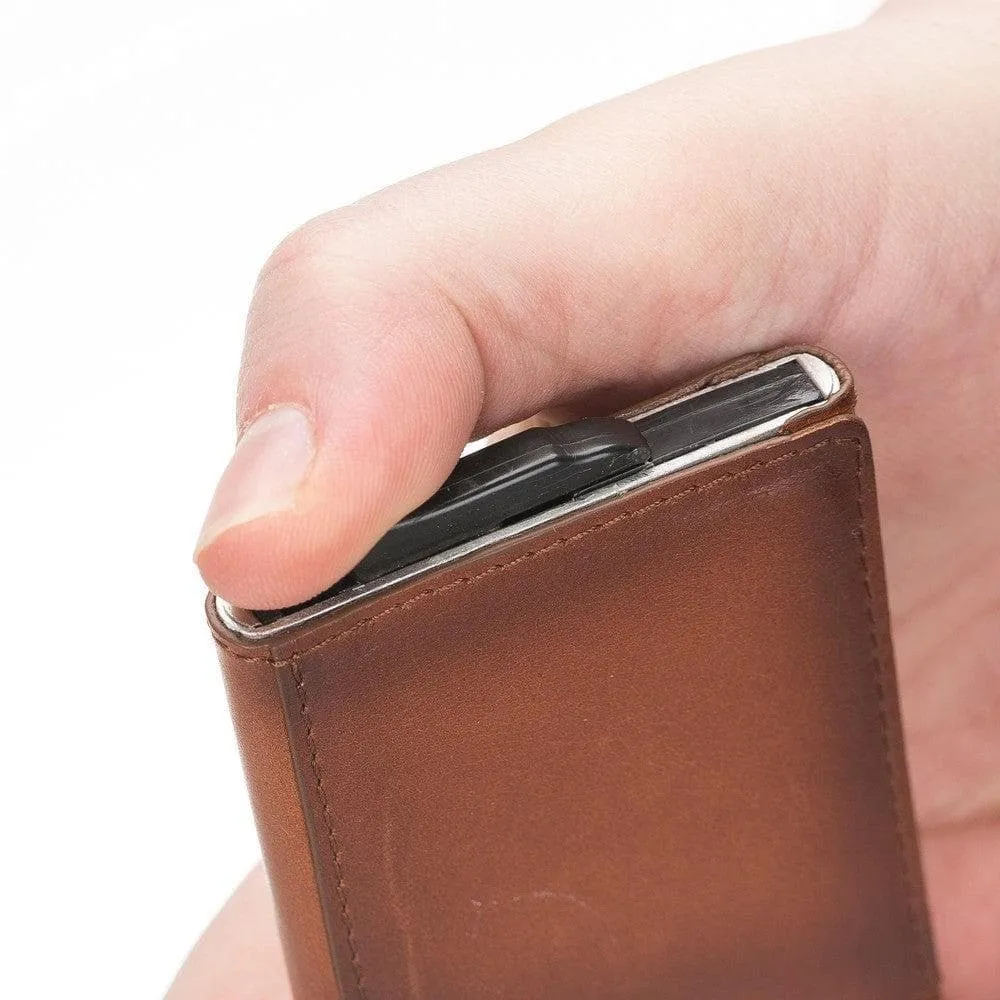 Torres Leather Mechanical Card Holder
