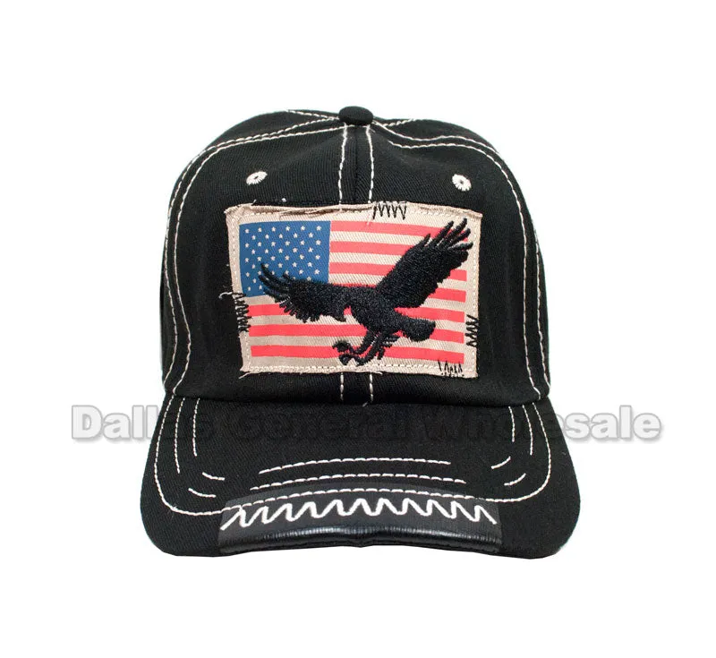USA Flag Eagle Trucker Caps Wholesale
